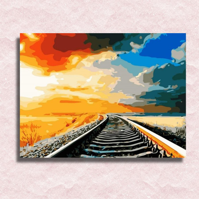 Railroad to Eternity Canvas - Paint by numbers