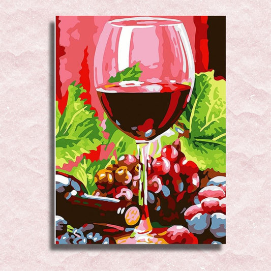 Red Wine Canvas - Paint by numbers