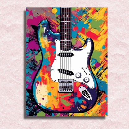 Rock Guitar Canvas - Paint by numbers