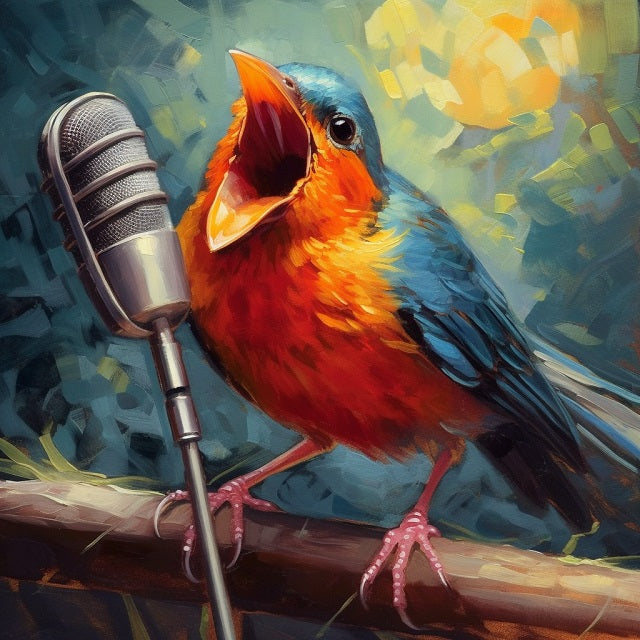 Rock Star Bird - Paint by numbers
