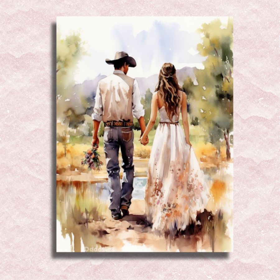 Romantic Meeting Canvas - Paint by numbers