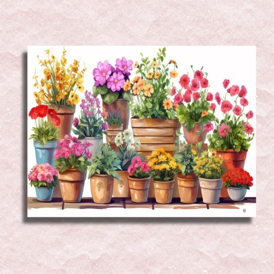 So Many Flowers Canvas - Paint by numbers