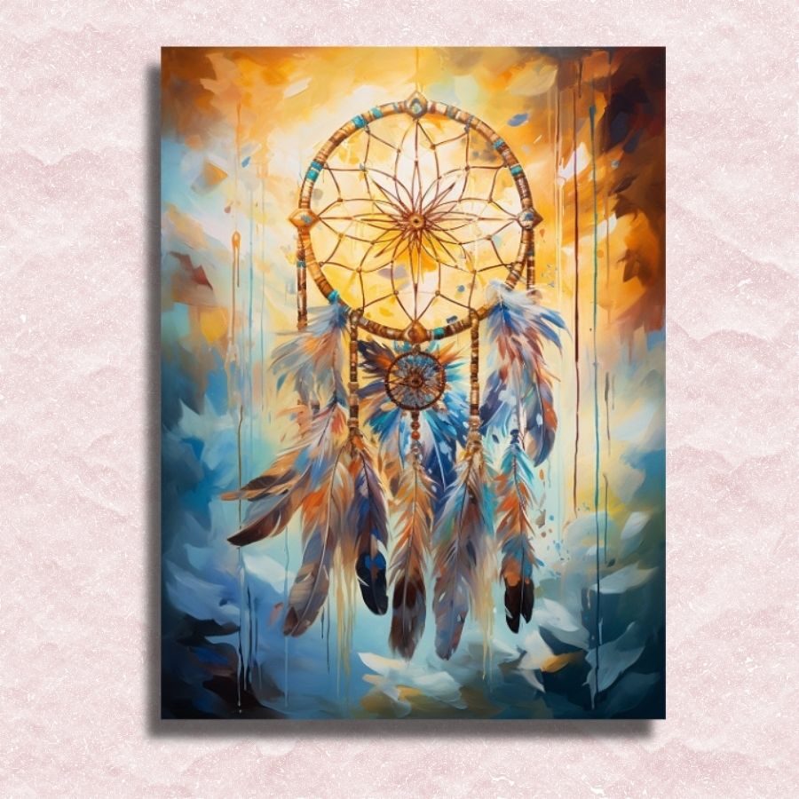 Solar Spirit Dreamcatcher Canvas - Paint by numbers