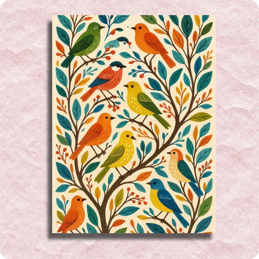 Songbird Symphony Canvas- Paint by numbers