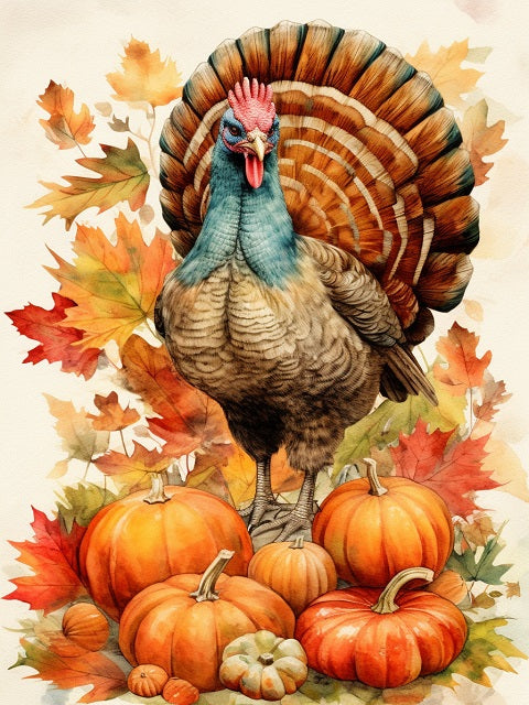 thanksgiving turkey painting