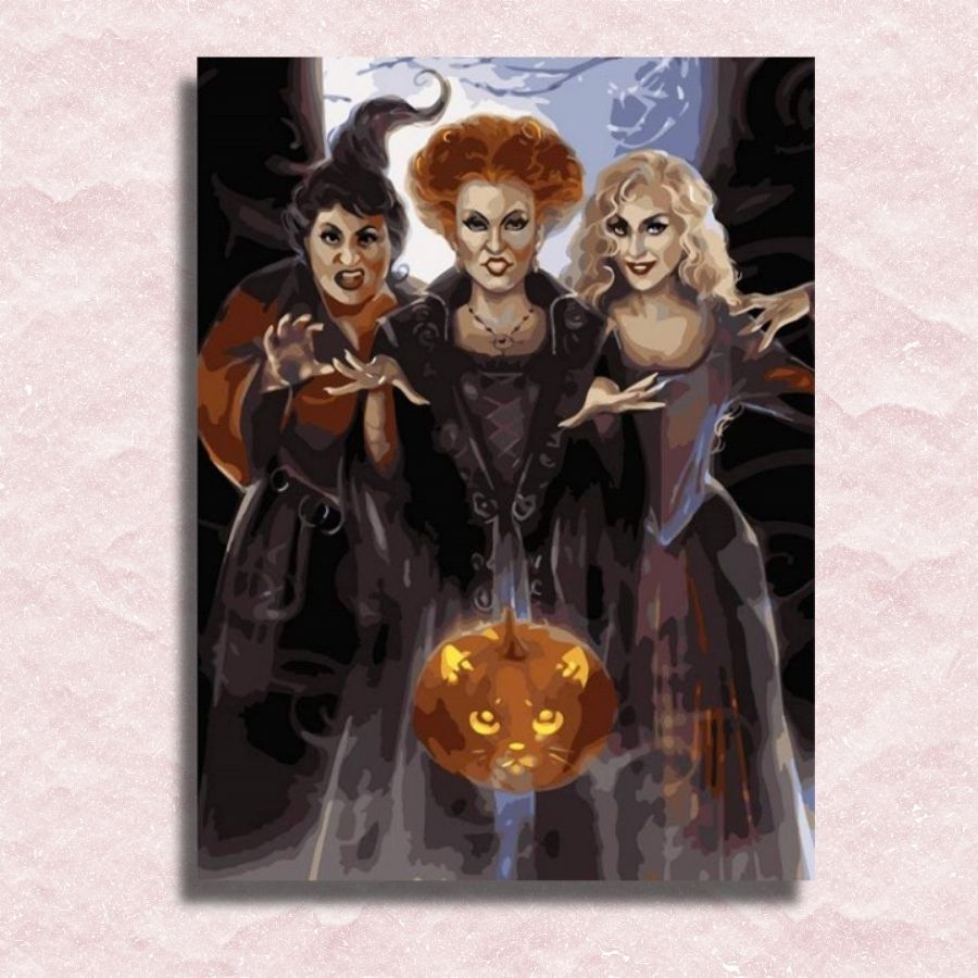 Three Beautiful Witches Canvas - Paint by numbers