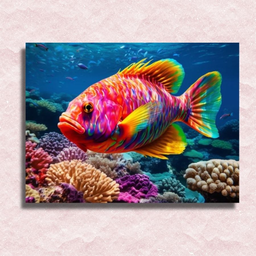 Tropical Fish Canvas - Paint by numbers