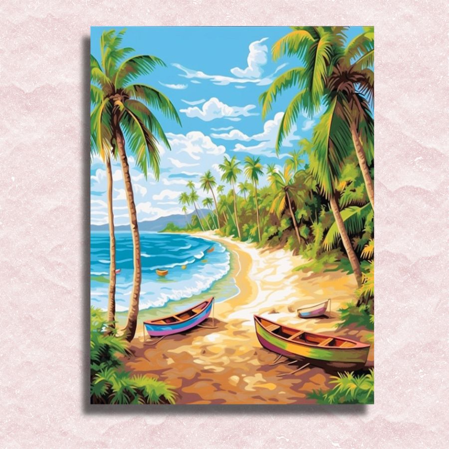 Tropical Island Canvas - Paint by numbers