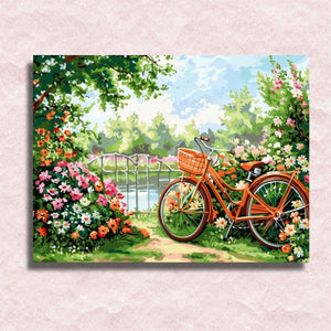 Vintage Bicycle Canvas - Paint by numbers
