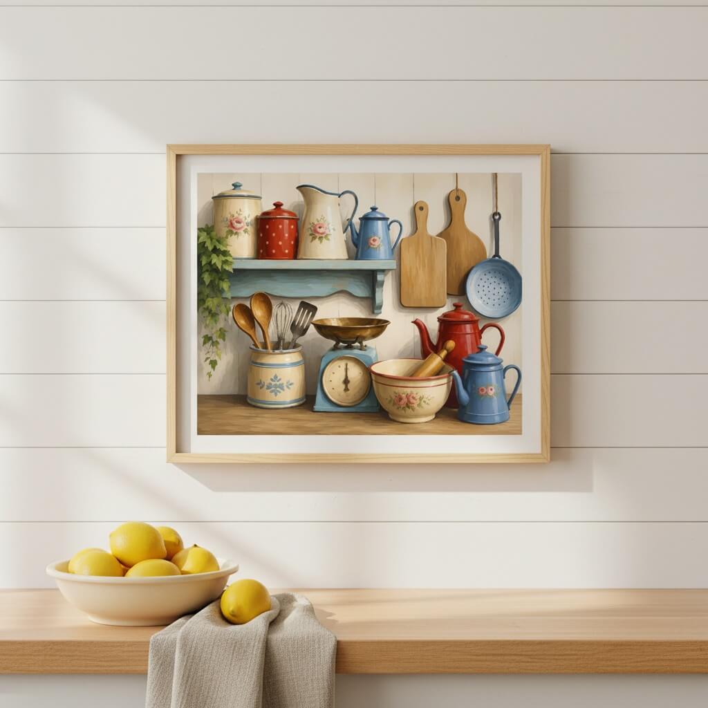 Vintage kitchenware - Paint by numbers
