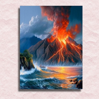Volcano Canvas - Paint by numbers
