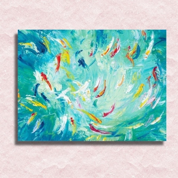 Whirlpool of Fishes Canvas - Paint by numbers