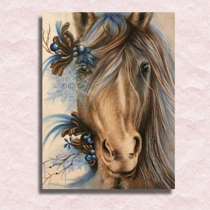 Wild Frost Horse Canvas - Paint by numbers