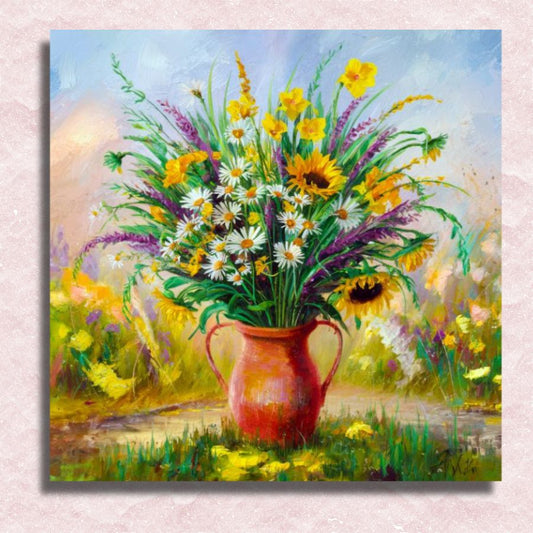 Wildflower Whisper Canvas - Paint by numbers