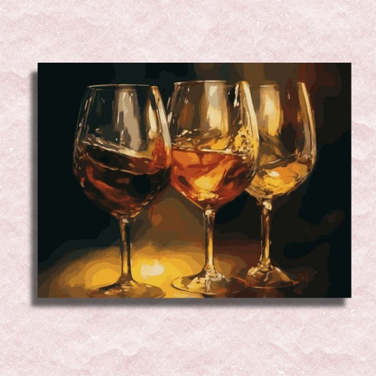 Wine Glasses Canvas - Paint by numbers