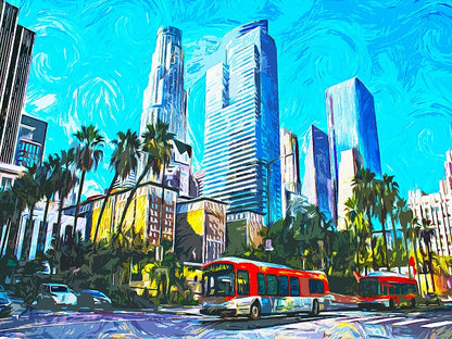 Beauty of Los Angeles - Paint by numbers