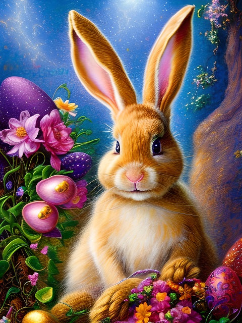 Easter Bunny Fantasy - Paint by numbers