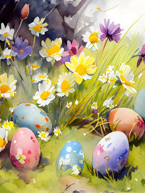 Easter Watercolor World - Paint by numbers