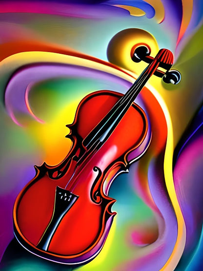 Abstract Violin - Paint by numbers