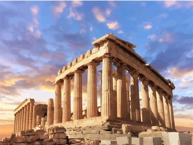 Acropolis of Athens - Paint by numbers