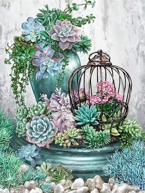 Adorable Succulents - Paint by numbers