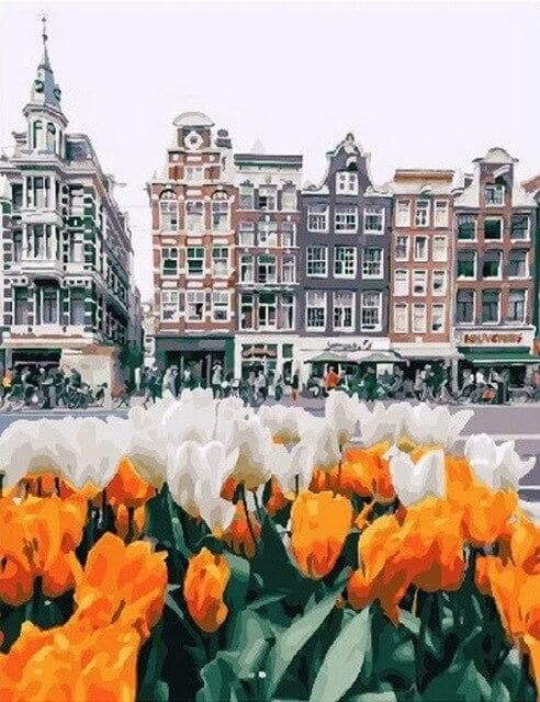 Amsterdam Tulips - Paint by numbers