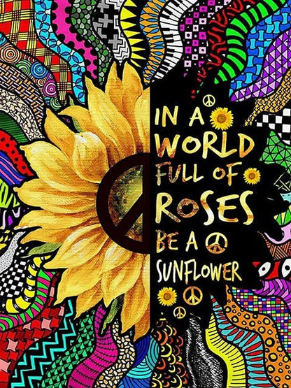 Be a Sunflower - Paint by numbers