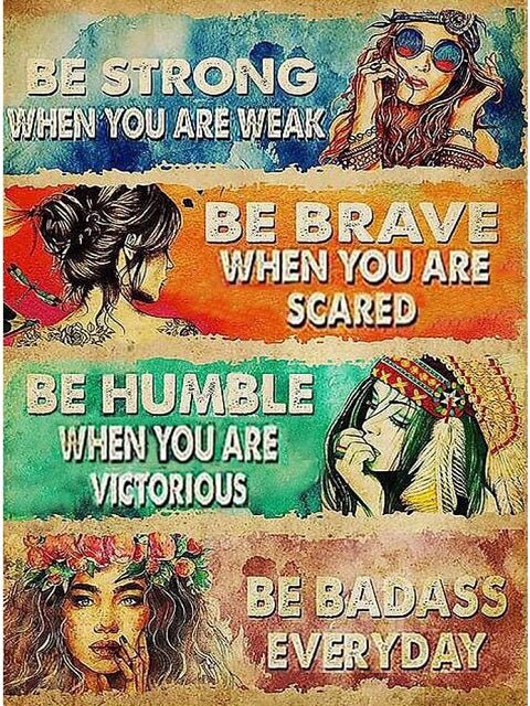 Be Strong Brave and Humble - Paint by numbers