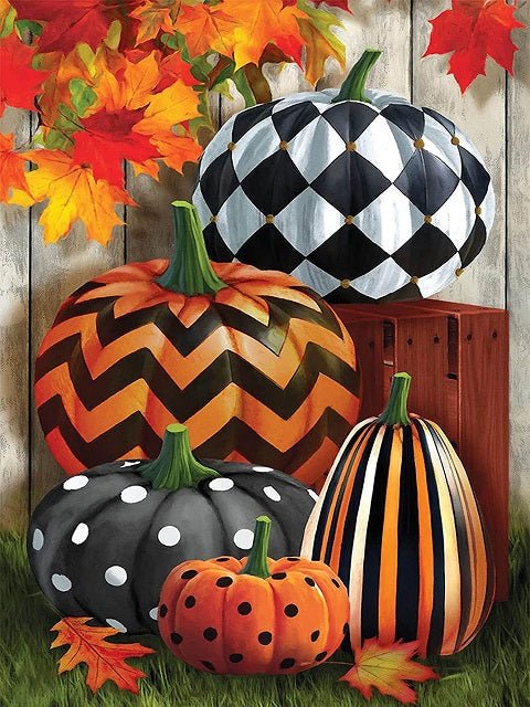 Decorated Pumpkins - Paint by numbers