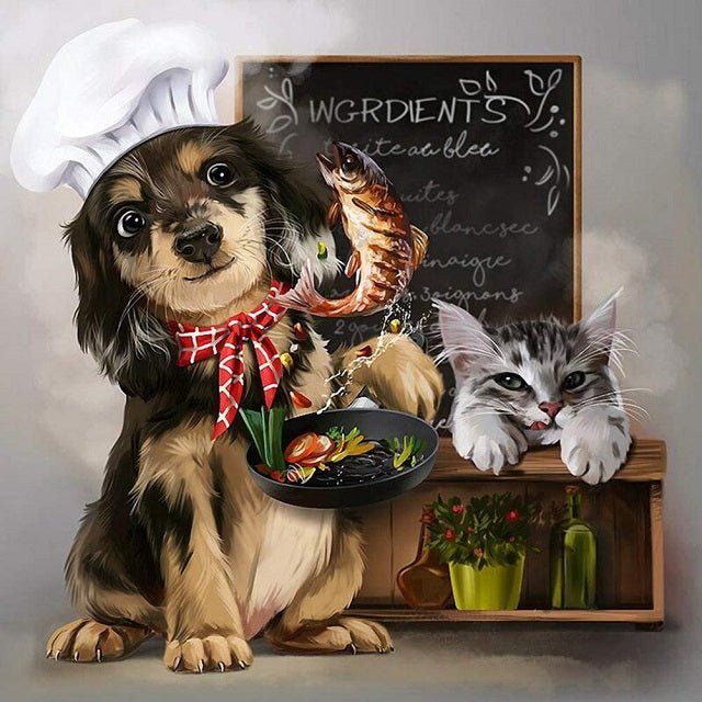 Dog Chef - Paint by numbers