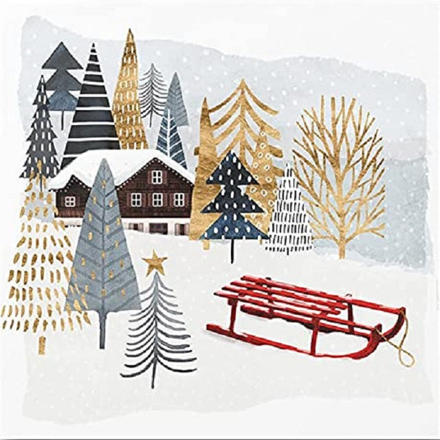 Easy Painting Winter Country - Paint by numbers