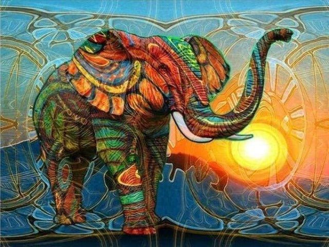Ethnic Elephant - Paint by numbers