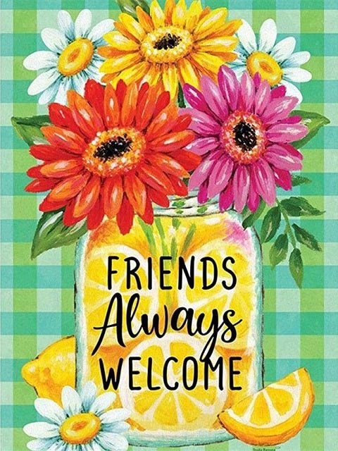 Friends Are Always Welcome - Paint by numbers
