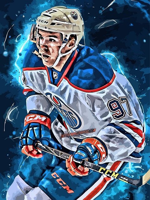 Hockey Player - Paint by numbers