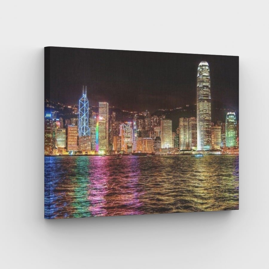 Hong Kong City Paint by Numbers Kit