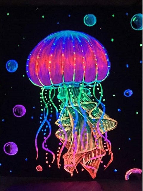 Jellyfish - 40x50cm (16x20in) / Rolled Canvas (No Frame) / None