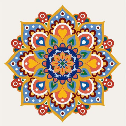 Mandala of Hearts - Paint by numbers