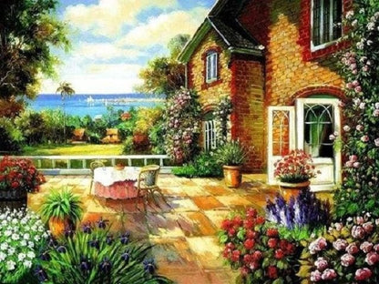 Old House by the Sea - Paint by numbers
