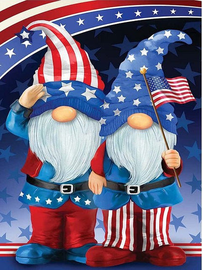 Patriotic Gnomes - Paint by numbers
