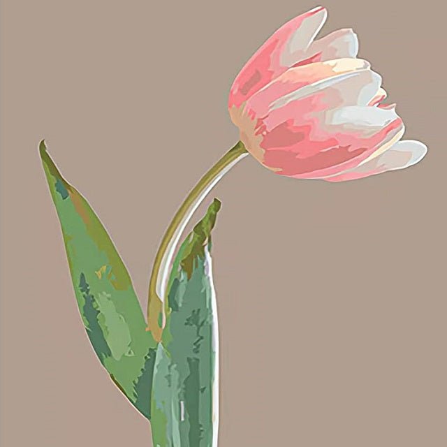 Pink Tulip - Paint by numbers