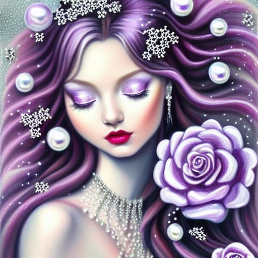 Purple Beauty - Paint by numbers