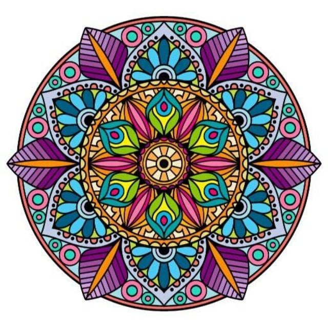 Purple Mandala - Paint by numbers