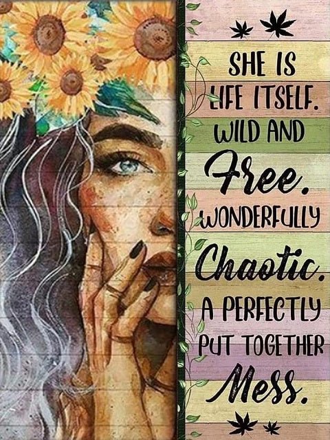 She Is Wild And Free - Paint by numbers