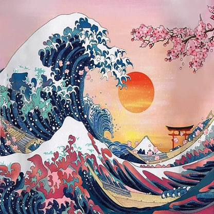 Spring Wave off Kanagawa - Paint by numbers