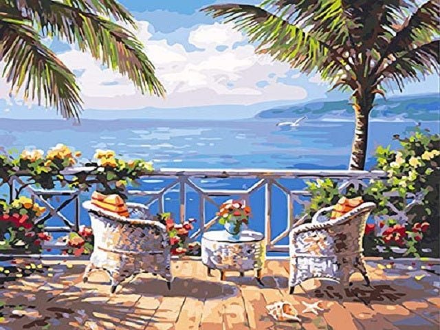 Tropical Breakfast - Paint by numbers