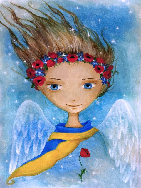 Ukrainian Angel - Paint by numbers
