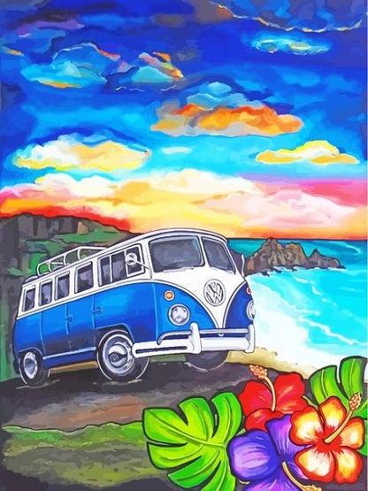 Volkswagen Bus - Paint by numbers