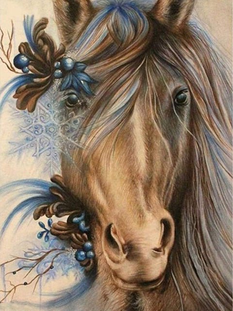 Wild Frost Horse - Paint by numbers