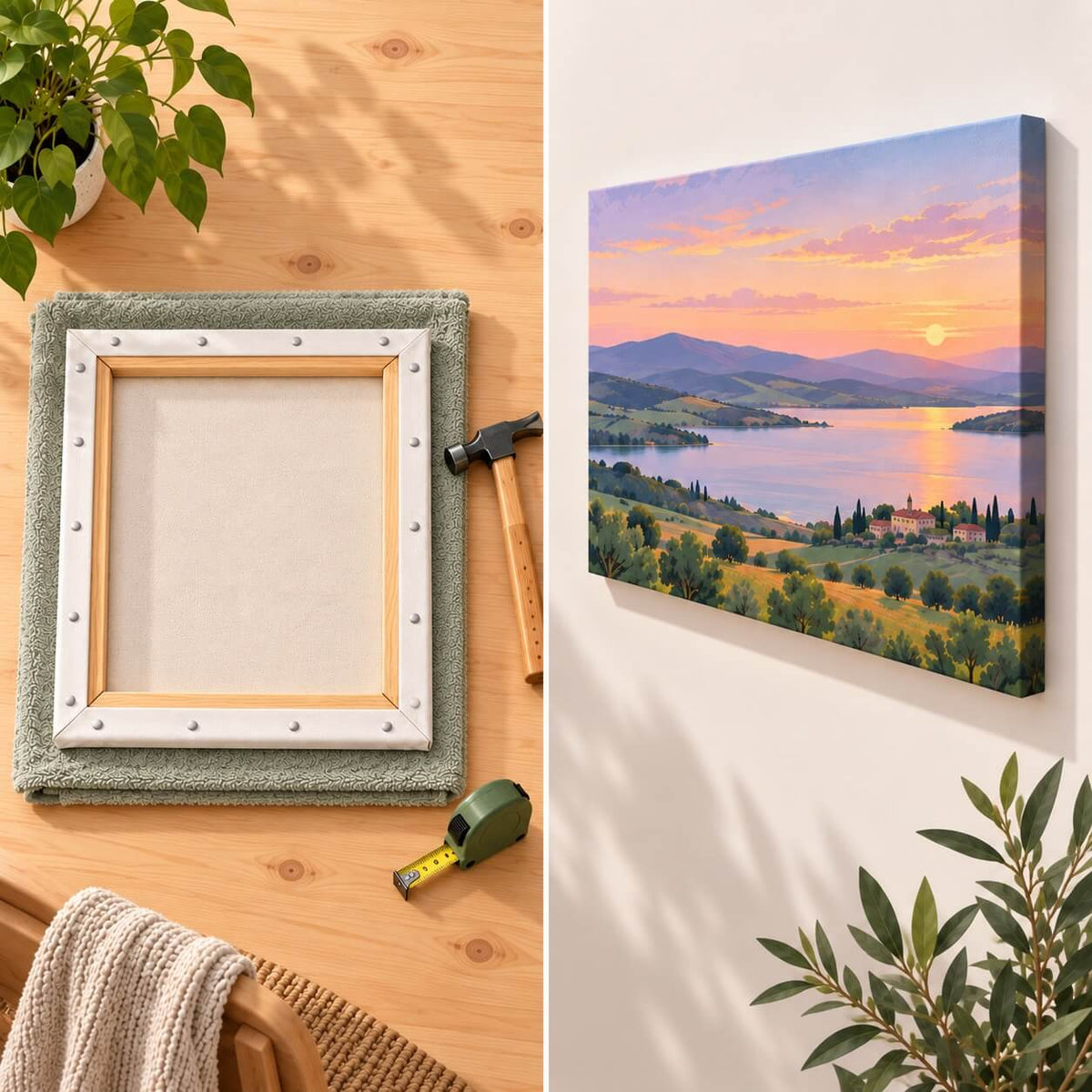 how to frame a paint by numbers canvas