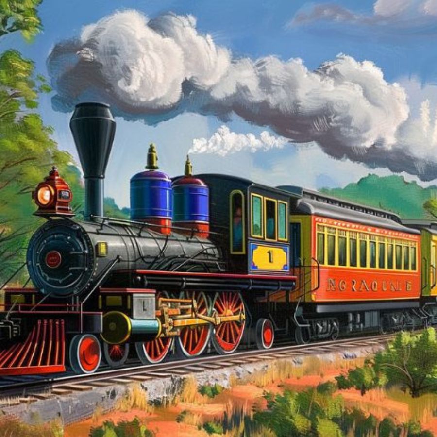 Train Collection - Paint by Numbers